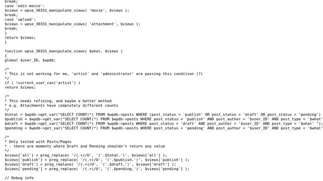 Wordpress: Update post counts (published, draft, unattached) in admin interface (3 Solutions!!) смотреть онлайн