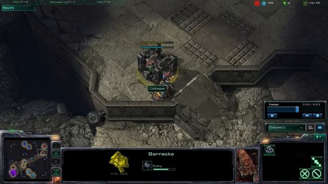 "Starcraft 2" How to do a Terran Bunker Rush/Push 2v2 смотреть онлайн
