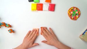 Еда из пластилина Лепим: Роллы, пиццу, бургер, печенье для кукол из воздушного пластилина