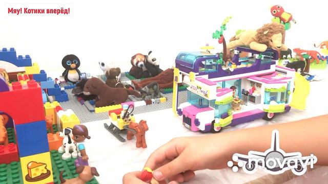 Лего строительство. Построили из LEGO разные островки. Зоопарк из Лего, ад Лего. Играем с Лего. Игр смотреть онлайн