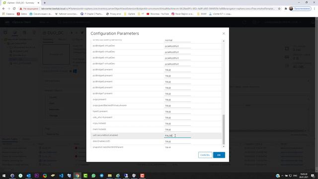 Enable Or Disable UEFI Secure Boot For A Virtual Machine On VMware