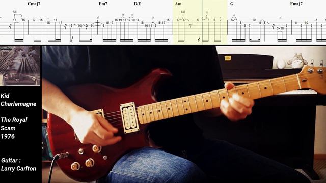 Kid Charlemagne - Steely Dan | Guitar solo cover with tabs #32 смотреть онлайн