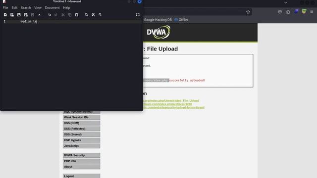 Hack a file upload vulnerability in Dvwa Bypass all Security Levels смотреть онлайн