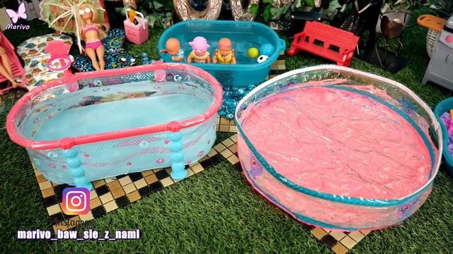 Rodzinka Barbie 33  IDZIEMY NA BASEN!!!  Bajka po polsku z lalkami