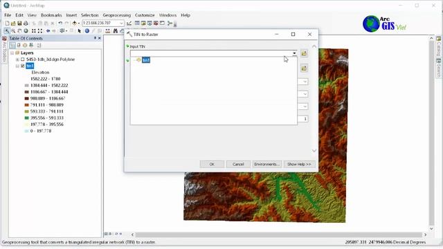 Create DEM and Slope from elevation contour line w720P HD смотреть онлайн