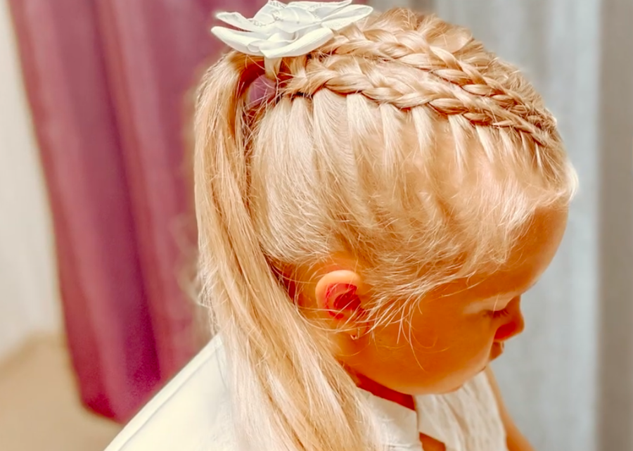 Простая прическа на каждый день Высокий хвост с косами смотреть онлайн