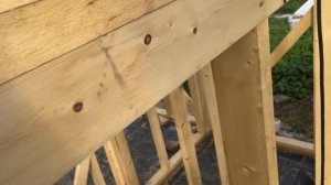 Стропильная система каркасной бани 4х4