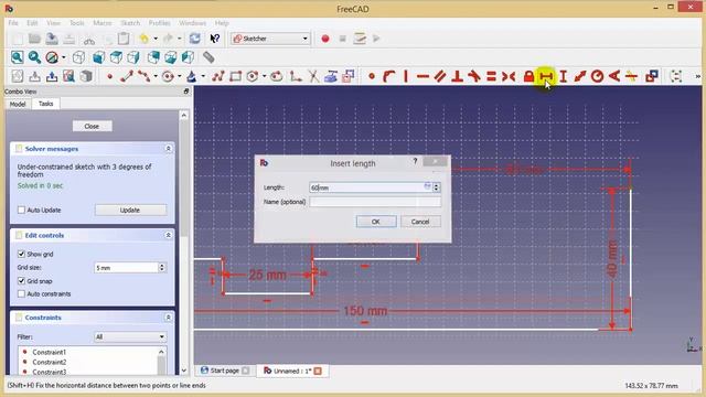 FreeCAD: Sketcher | Arc смотреть онлайн