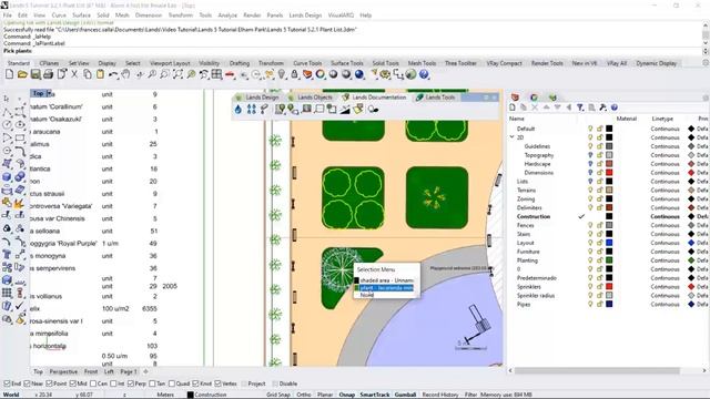 Lands Design for Rhino tutorial 05: documentation tools смотреть онлайн