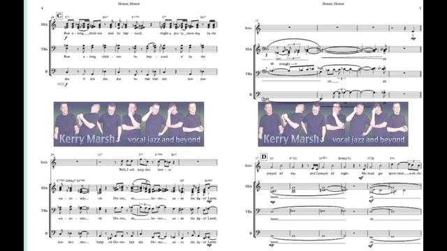 Honor, Honor (Music of ACCENT) arr. James Rose - KerryMarsh.com Score Preview смотреть онлайн