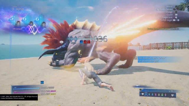 CRISIS CORE –FINAL FANTASY VII– REUNION Defeat the Sea Hulk Vacation side mission смотреть онлайн