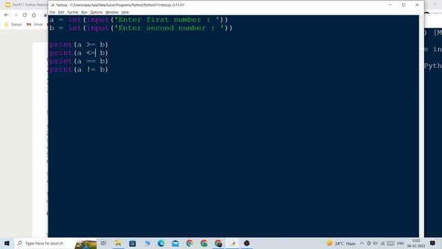 #11 ? Relational Operators and if keyword in python смотреть онлайн