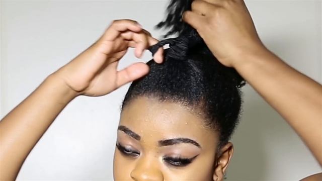 Faux Braided Mohawk On Natural Hair!!!!!!