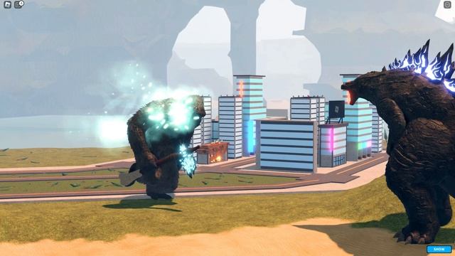 Godzilla 2014 Vs Kong - Roblox Kaiju Universe смотреть онлайн