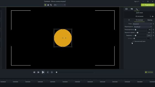 Camtasia Studio - имитация дисплея видеокамеры. Мастер класс смотреть онлайн