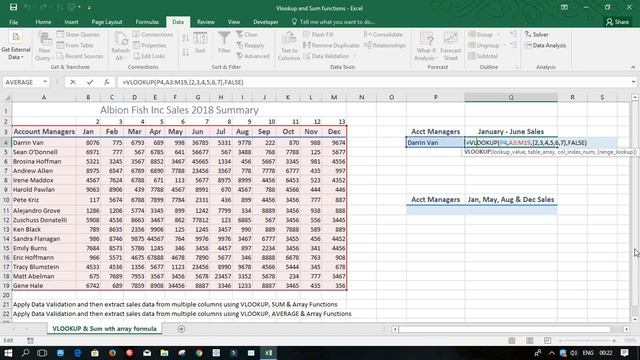 Array Formula: SUM Contiguous & Non-Contiguous Values With VLOOKUP смотреть онлайн