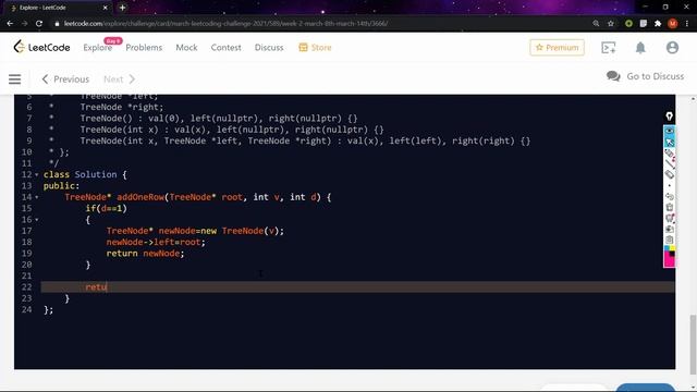 623. Add One Row to Tree | Leetcode | Hindi | C++ смотреть онлайн