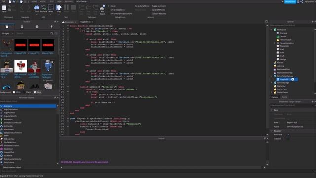 Roblox - Making a ragdoll death script for R15 смотреть онлайн