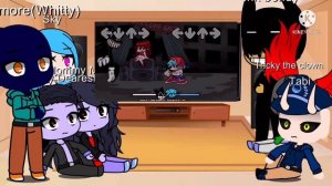 Fnf mods react to Cartoon Cat mod demo(+Ink Bendy, Daddy Dearest, Mommy Mearest)