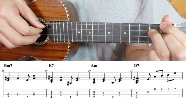 The Shadow Of Your Smile [Ukulele Fingerstyle] Play-Along with TABs *PDF available смотреть онлайн