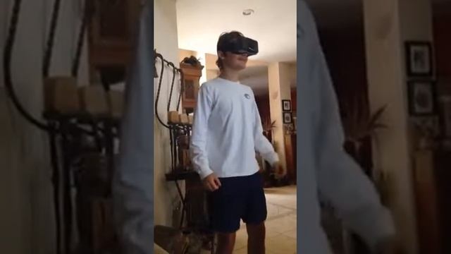 Cade plays VR Soccer Header... смотреть онлайн