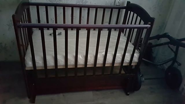 Ведрусс Радуга-4 кроватка120×60 поперечный маятник смотреть онлайн