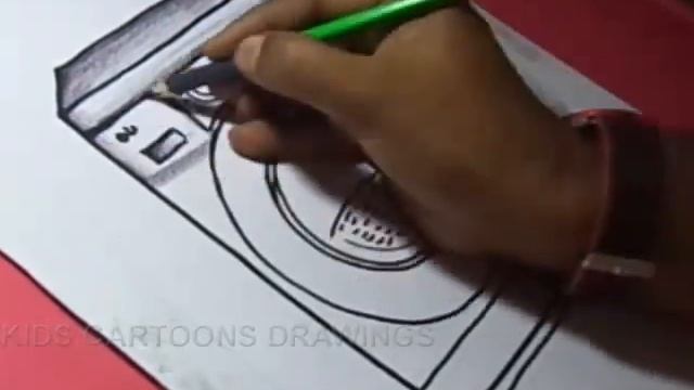 How to Draw LG Washing machine Drawing смотреть онлайн
