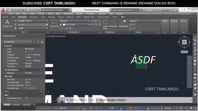185 (FORMAT TOOL) (ST) STYLE & TEXTSTYLE COMMAND IN AUTOCAD - TEXT STYLE DIALOG BOX ALL OPTIONS смотреть онлайн