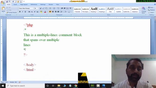 How To Write Comments In PHP code | Comments in PHP | Multi line comment || PHP Tutorial in Hindi смотреть онлайн
