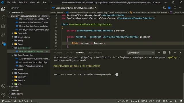 #24 Symfony 5 - Modification de la logique d'encodage des mots de passe смотреть онлайн