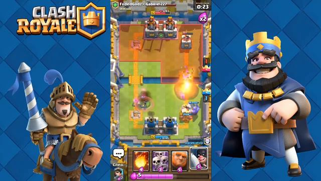 Видио с ГОЛОСОМ !!! бои 2 на 2 [часть №4] Clash Royale смотреть онлайн