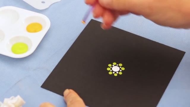 Beginners Dot painting mandala with Happy Dotting Company tools смотреть онлайн