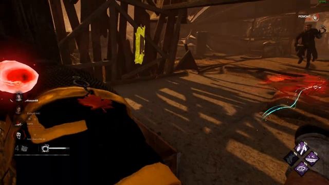 DeadByDaylight сбегаю через ворота 1 на 1 с маном смотреть онлайн
