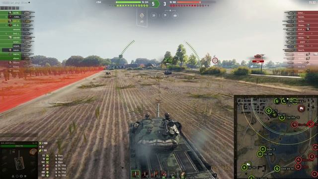 бой на вз55, карта лав окс, 5100 дамага, этот танк не чувствует рандом.