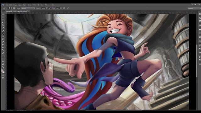 Zoe splash art (fanart) смотреть онлайн