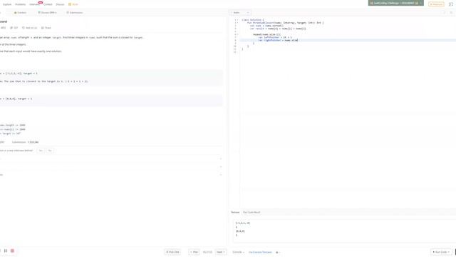 Kotlin Leetcode 3sum closest смотреть онлайн