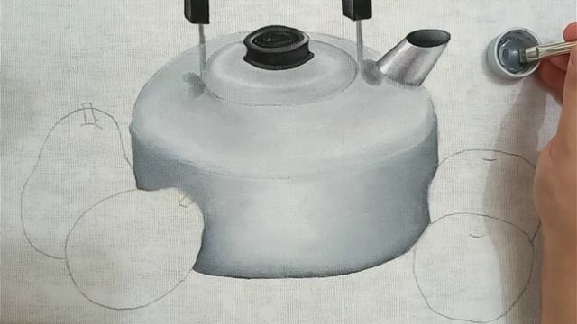 Chaleira Inox Fosca Com Peras e Maçãs Pintura em Tecido - Aula 303 - Bruno Silva - Parte 1 смотреть онлайн
