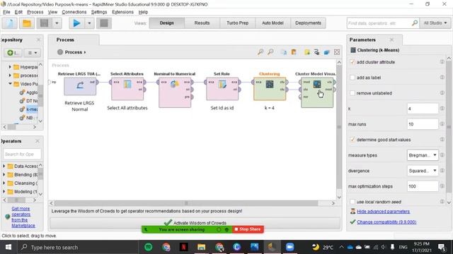 K-Means Clustering in RapidMiner смотреть онлайн