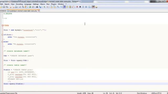 111.3. How to PHP mysqli object oriented create table name смотреть онлайн