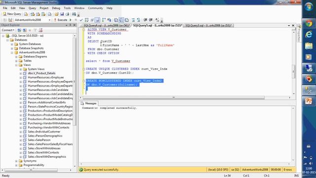 Views and their options in SQL Server смотреть онлайн