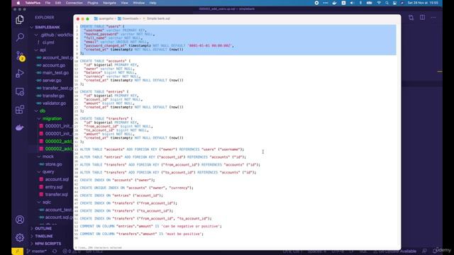 005 Add users table with unique & foreign key constraints in PostgreSQL смотреть онлайн