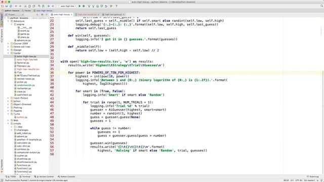 Python Automatic High/Low Guessing Game смотреть онлайн
