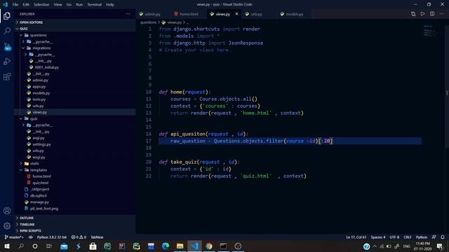Create a Quiz app in Django | Django Project | Django + Vue.js | Django Tutorial Project смотреть онлайн