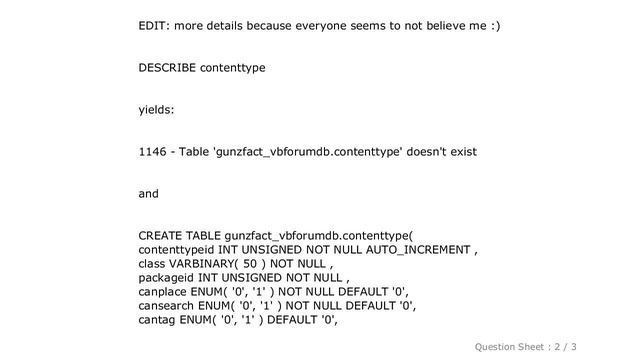 MySQL : Mysql 1050 Error "Table already exists" when in fact, it does not смотреть онлайн