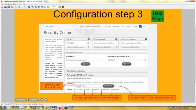 BTC Trader API configuration смотреть онлайн