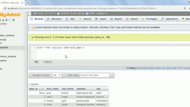 How can delete records from table in mysql | DELETE statement in sql | mysql tutorials in hindi #13 смотреть онлайн
