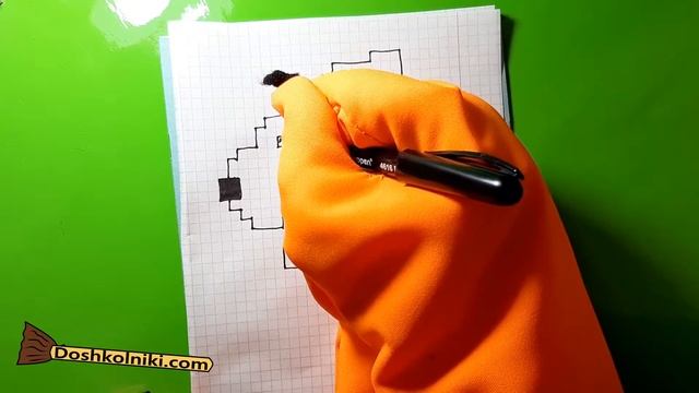 Розовый кролик ? Рисунки по клеточкам животных с Котом Баюном смотреть онлайн