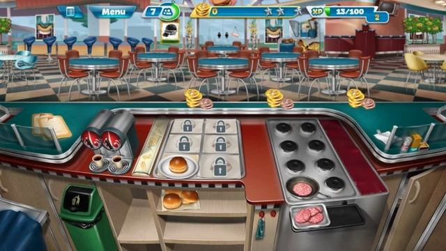 Cooking Fever 3 Stars: Fast Food Court -Level 2- Audio Playthrough смотреть онлайн
