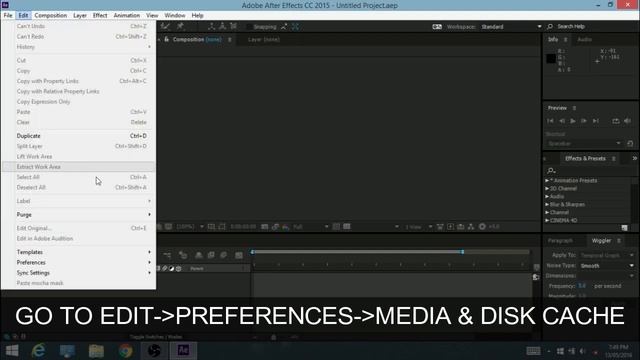 How to clear CACHE in After Effects смотреть онлайн
