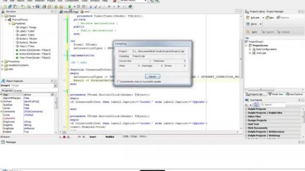 Проверка интернет соединения в delphi | уроки Delphi
